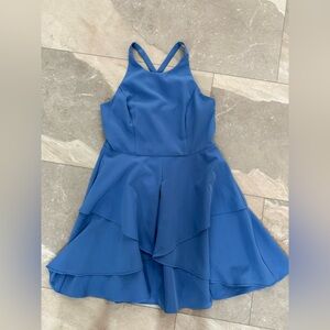 Nicole Miller NWT Blue Asymmetrical Dress